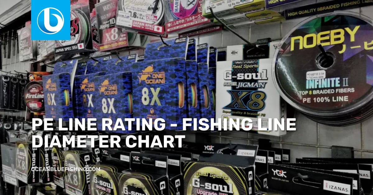 PE Rating - Fishing Line Diameter Chart
