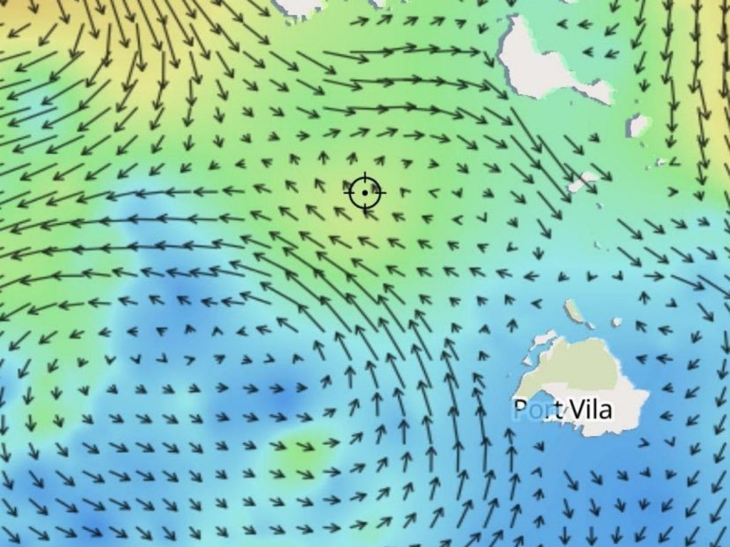 Barometer currents in Vanuatu