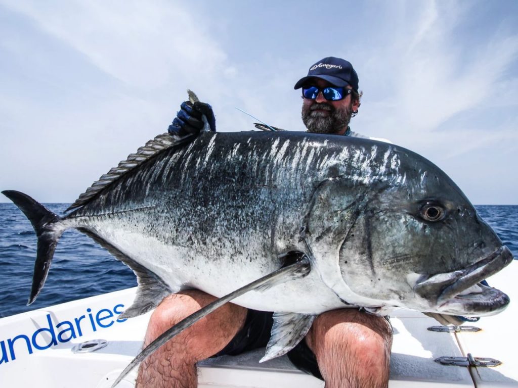 Giant Trevally caught on Oman