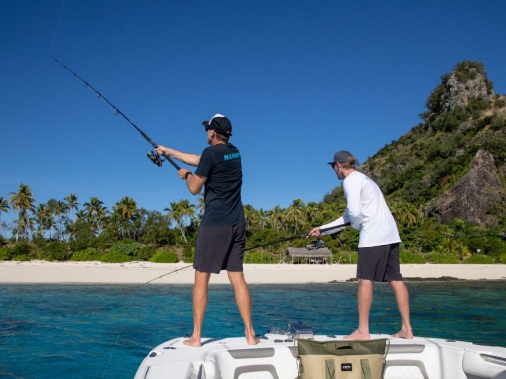 Topwater fishing at Fiji fishing destinations