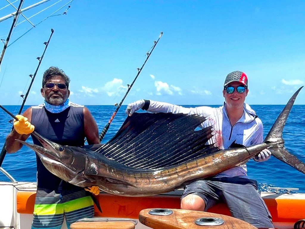 Sailfish caught in Maldives with Makaira Charters