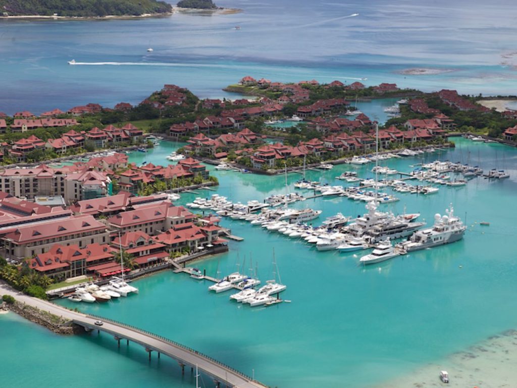 Marina in Seychelles