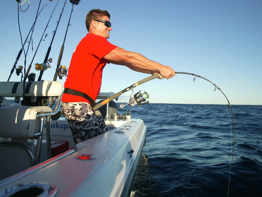 Hooked up while Fishing Exmouth