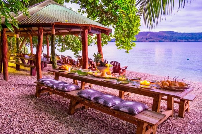 Spectacular view from Trees and Fishes Private Retreat