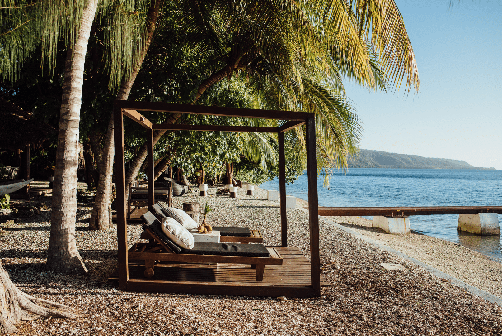Fishing lodge in Vanuatu with ocean view and comfortable accommodations
