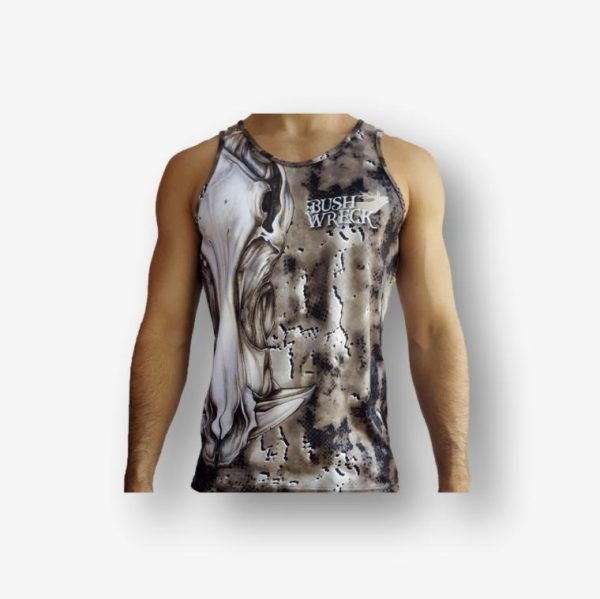 Mens THE WHOLE HOG SINGLET front