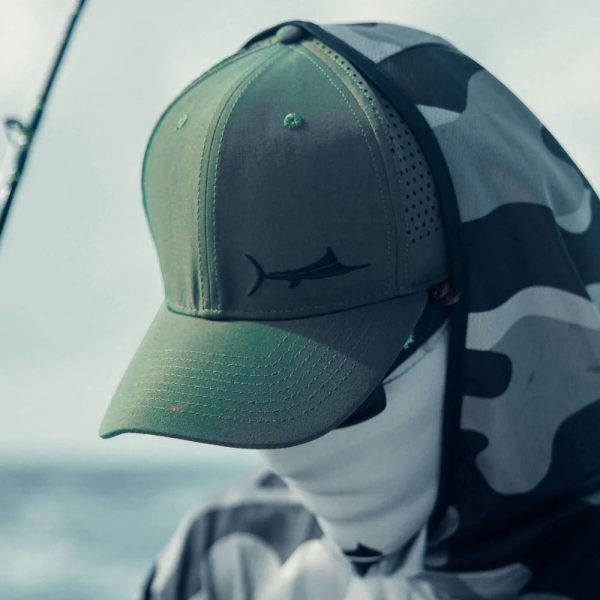 Billfish Gear Lay Day Hat Army Green Front View