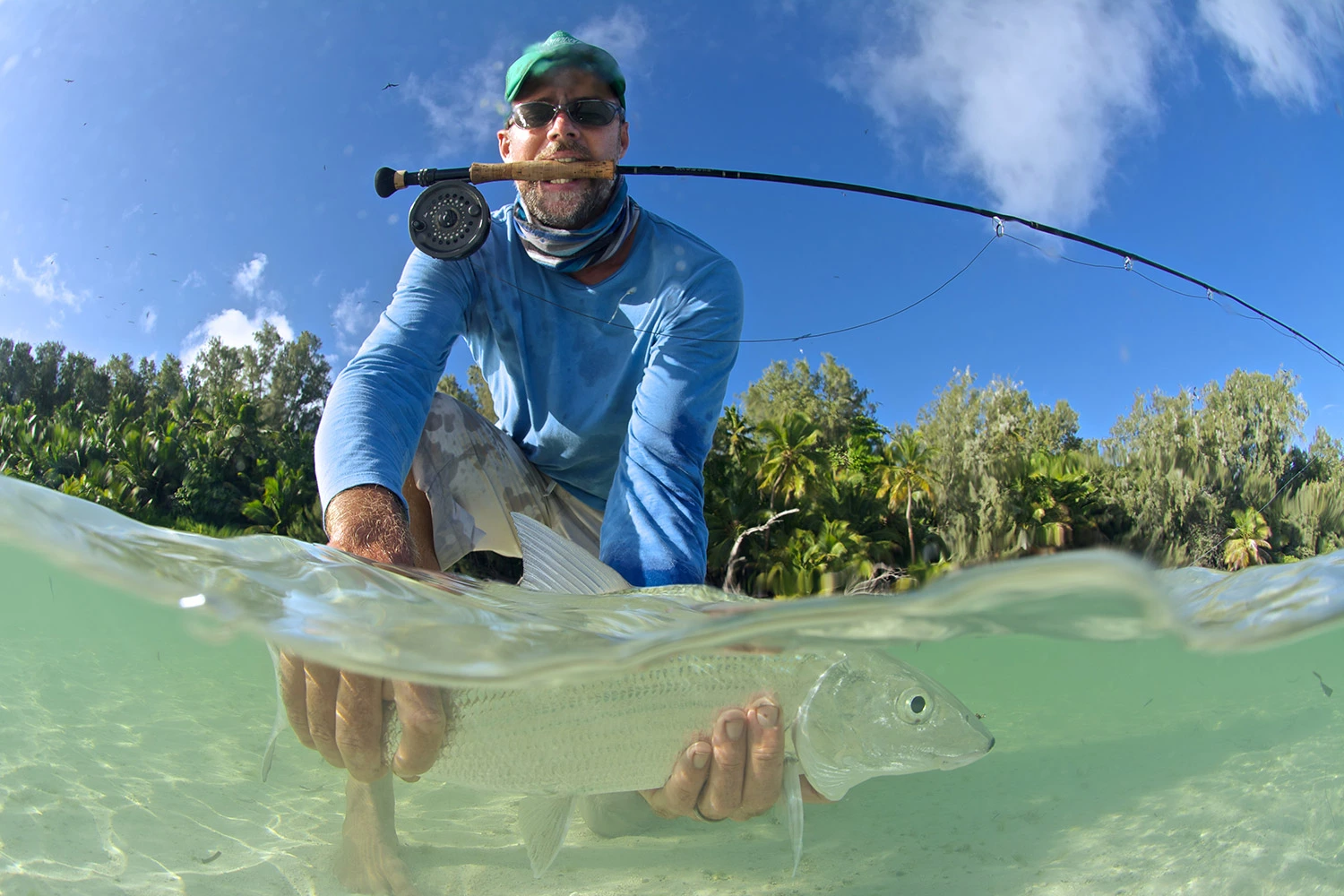 Bonefish Wading from Shore