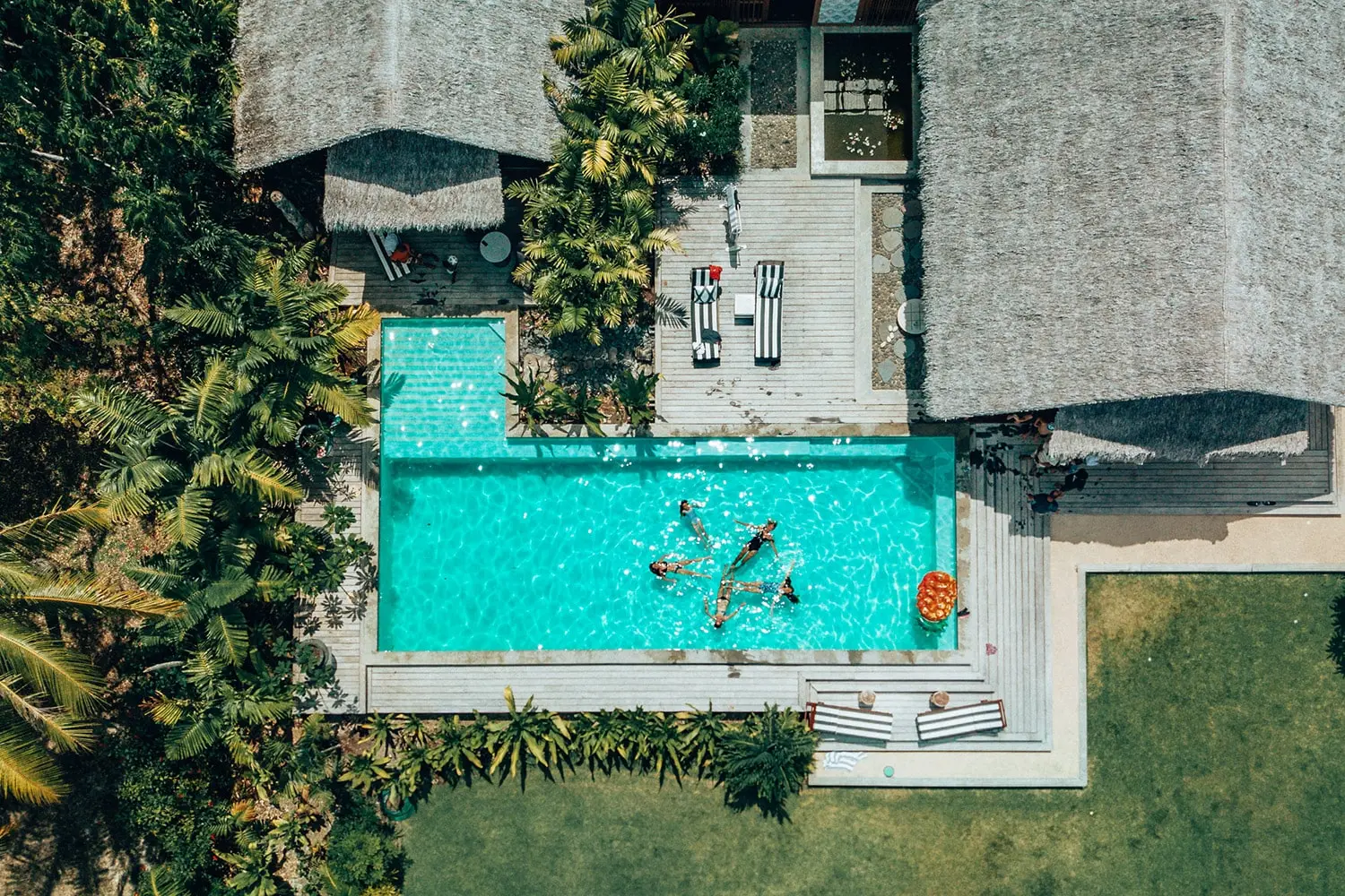 Havannah Boat House Pool from Above