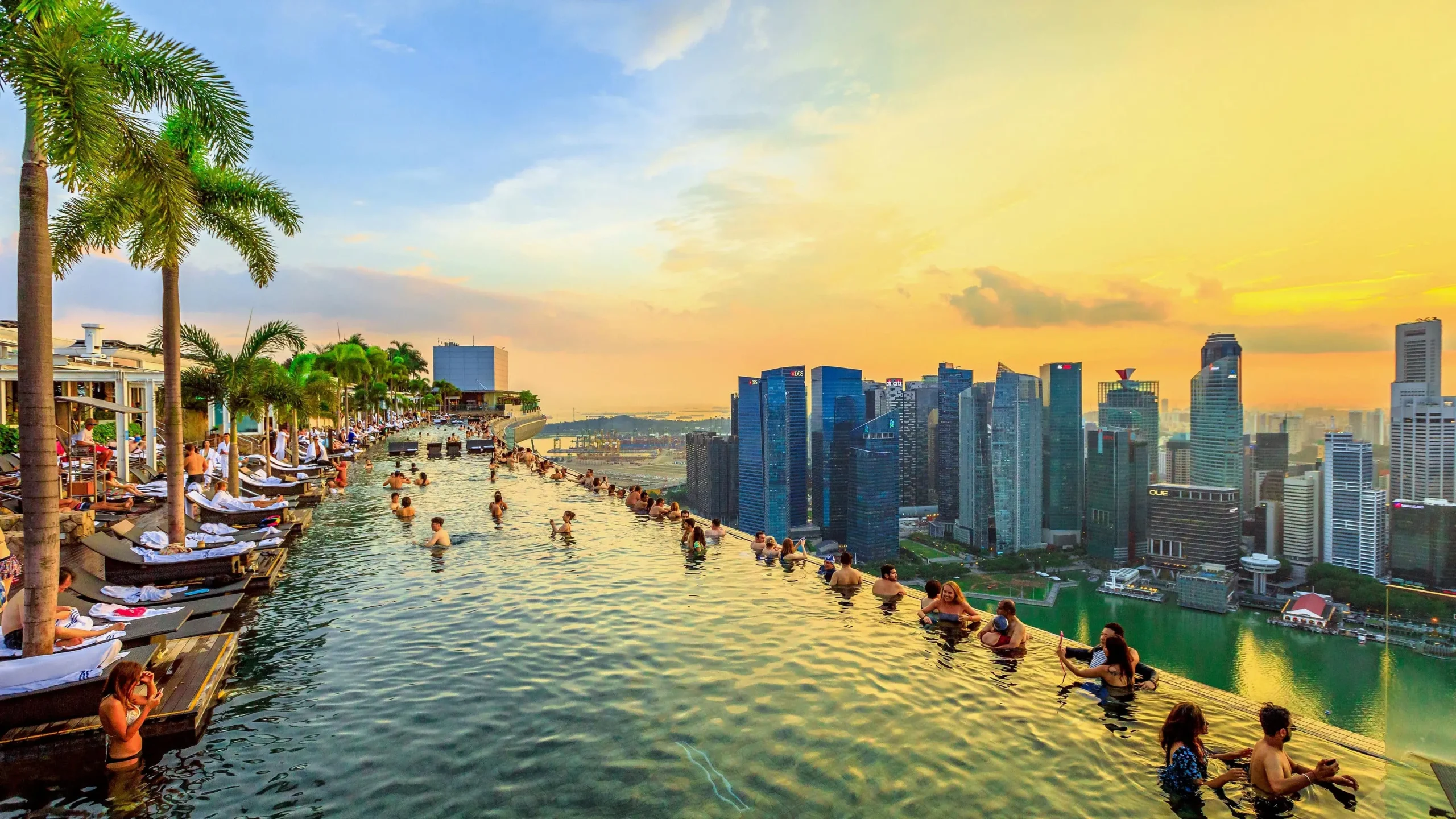 Malaysia Attractions Marina Bay Sands Pool in Singapore