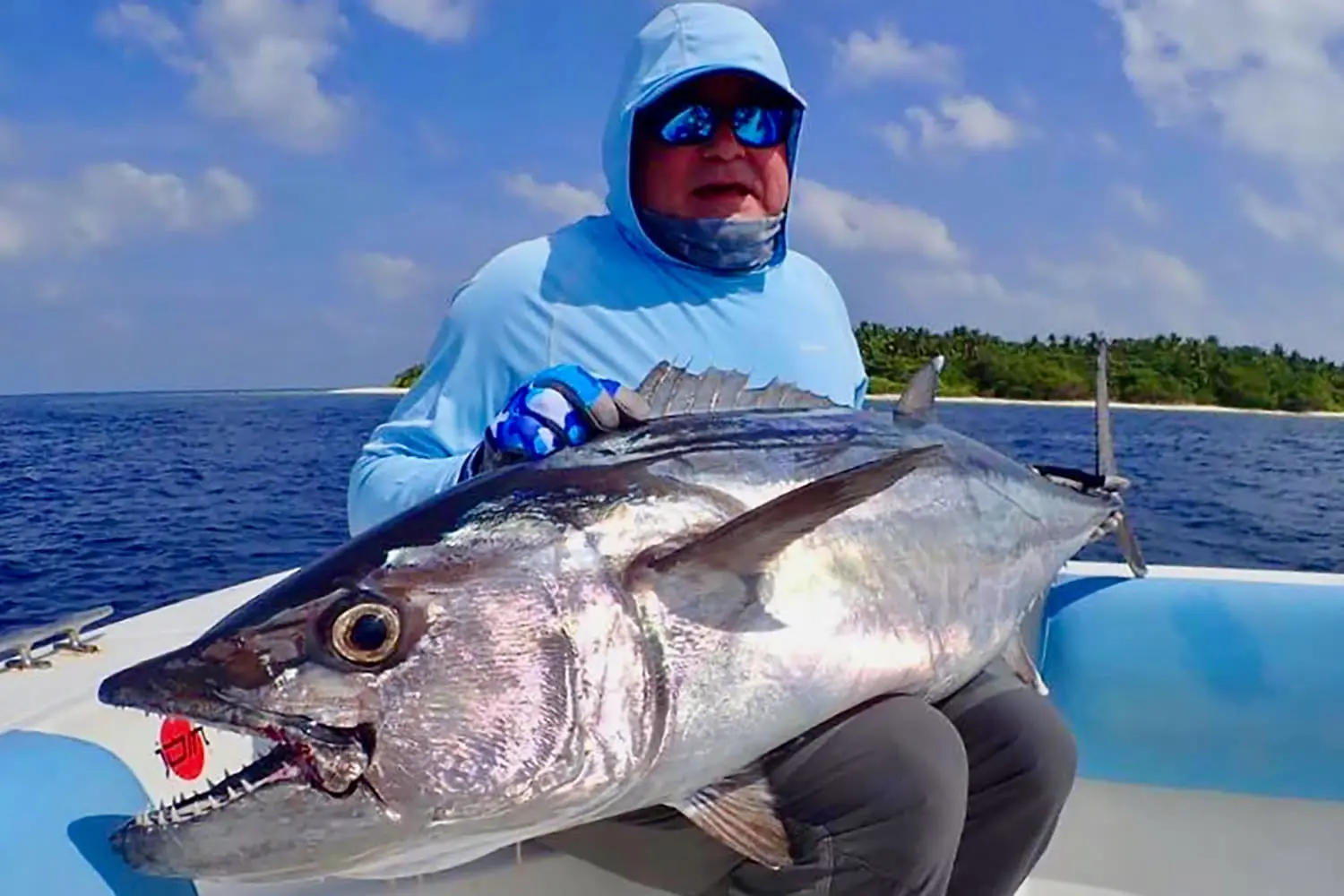 Fishing in Maldives for Dogtooth Tuna